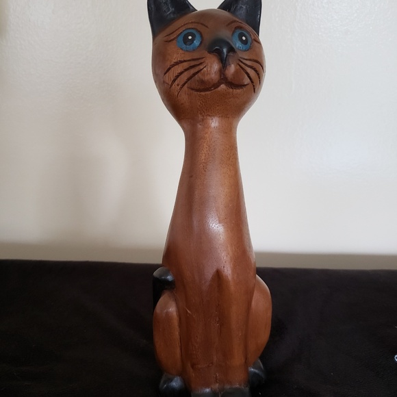 Wood Other - Carved Wood Cat